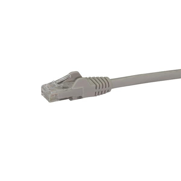 StarTech.com 3m CAT6 Ethernet Cable - Grey CAT 6 Gigabit Ethernet Wire -650MHz 100W PoE RJ45 UTP Network/Patch Cord Snagless w/Strain Relief Fluke Tested/Wiring is UL Certified/TIA