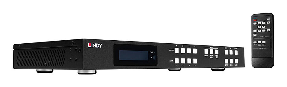 Lindy 4x4 HDMI 4K60 Seamless Multi-View Matrix with Video Wall Scaling