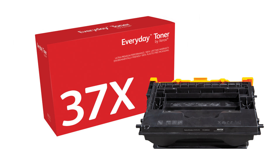 Everyday ™ Black Toner by Xerox compatible with HP 37X (CF237X), High capacity