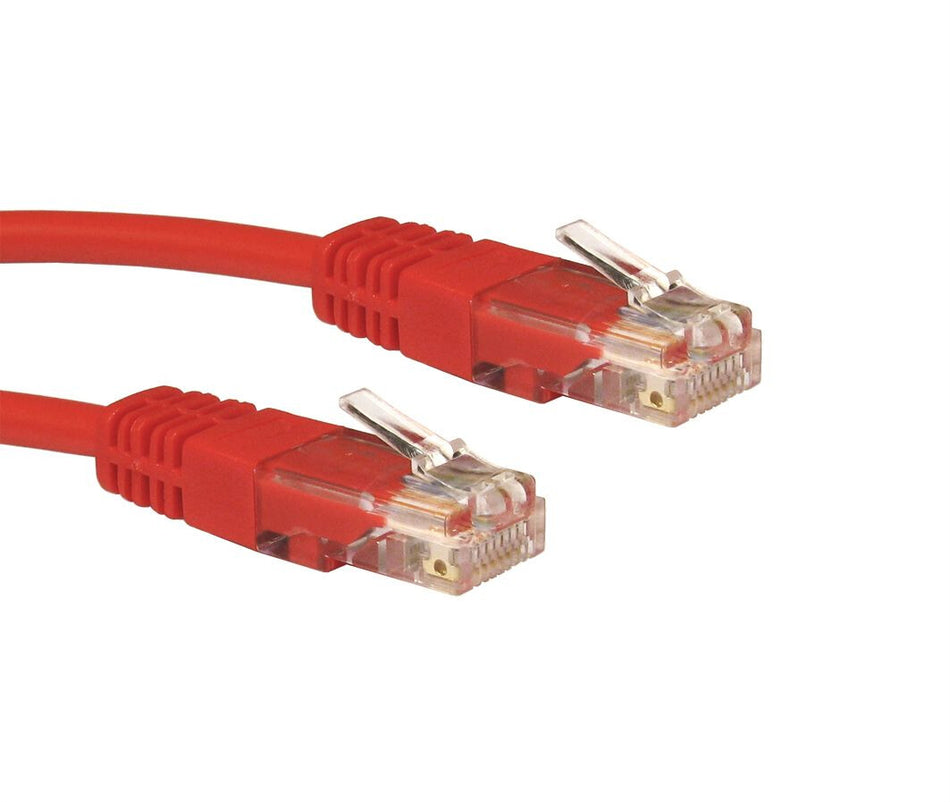 Cables Direct 5m Cat5e networking cable Red U/UTP (UTP)