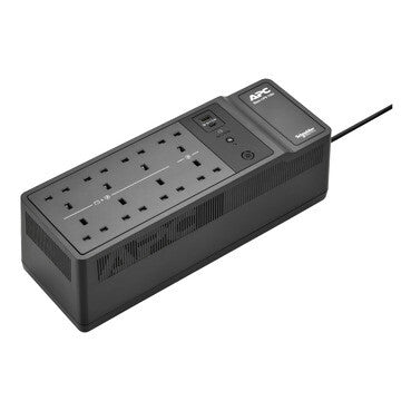 APC Back-UPS, 1050VA/600W Floor/Wall Mount, 230V, 8x British BS1363A outlets, USB Type A+C Port, User Replaceable Battery