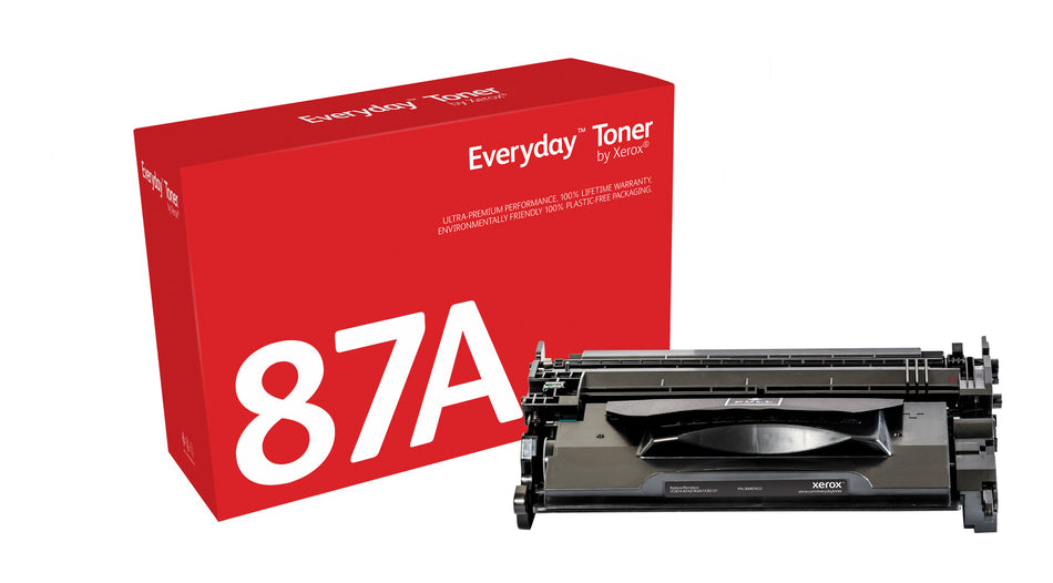 Everyday ™ Black Toner by Xerox compatible with HP 87A (CF287A), Standard capacity