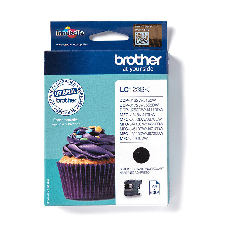 Brother LC123BK ink cartridge 1 pc(s) Original Black