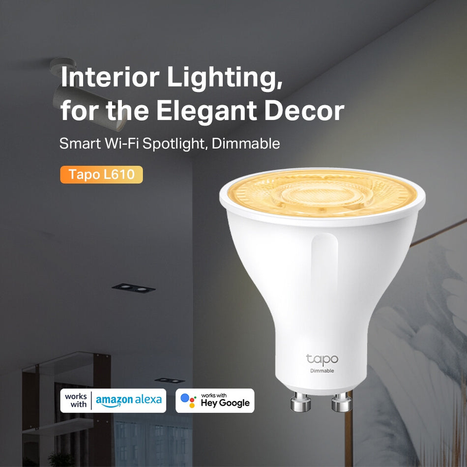 TP-Link Tapo Smart Wi-Fi Spotlight, Dimmable