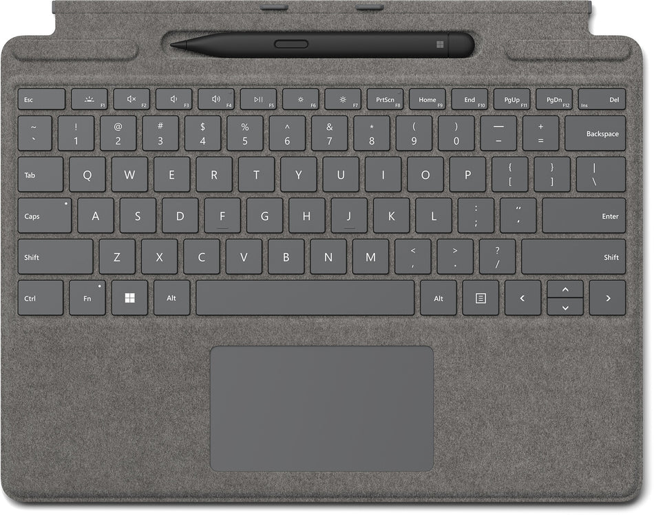 Microsoft Surface Pro Signature Keyboard w/ Slim Pen 2 QWERTY Microsoft Cover port Platinum