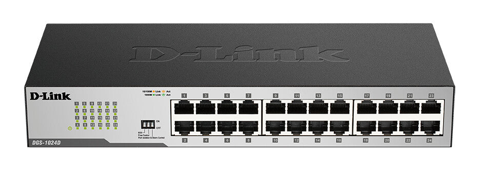 D-Link DGS-1024D/B 24-Port Gigabit Unmanaged Desktop Switch