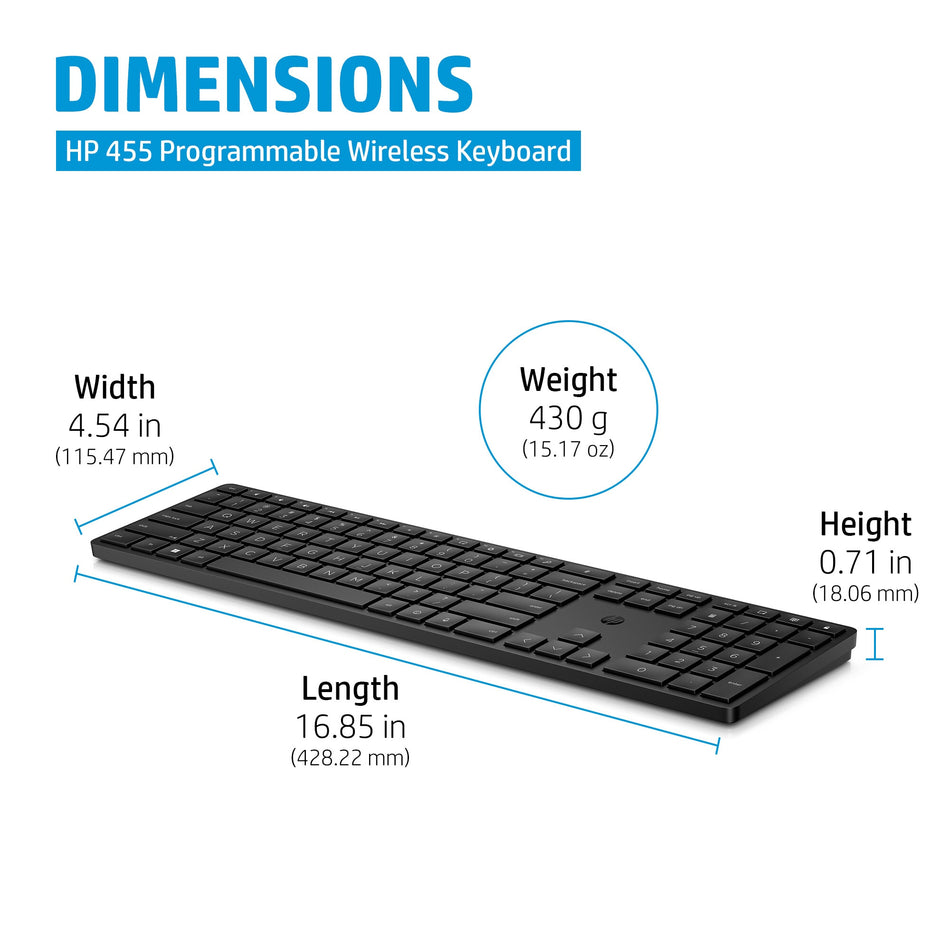 HP 455 Programmable Wireless Keyboard