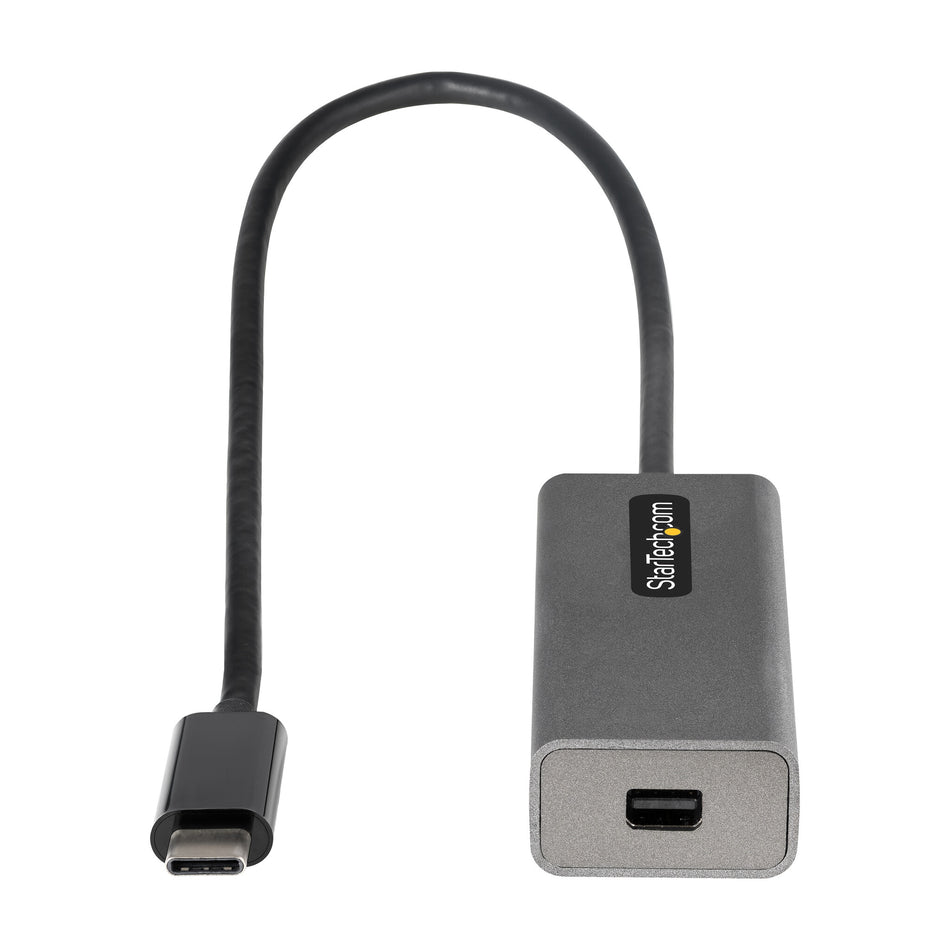 StarTech.com USB C to Mini DisplayPort Adapter - 4K 60Hz USB-C to mDP Adapter Dongle - USB Type-C to Mini DP Monitor - Video Converter - Works w/Thunderbolt 3-12" Long Attached Cable - Upgraded Version of CDP2MDP