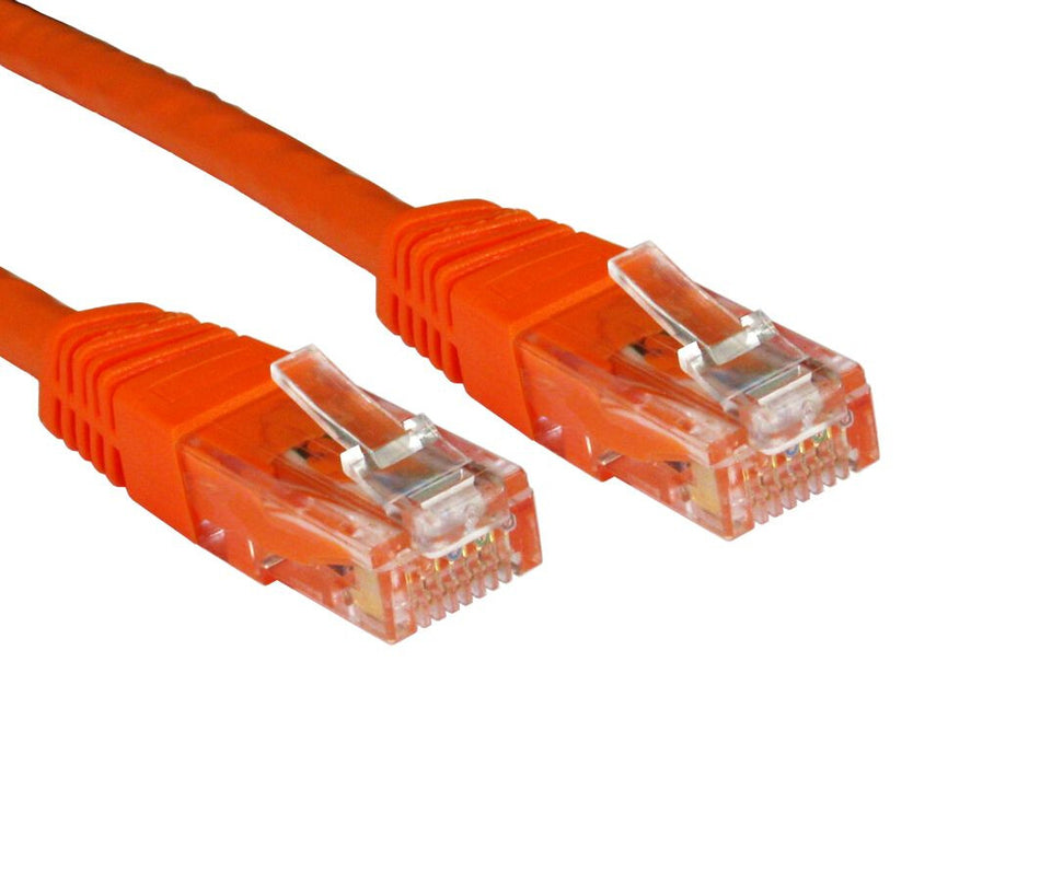 Cables Direct UTP Cat6 0.5m networking cable Orange U/UTP (UTP)