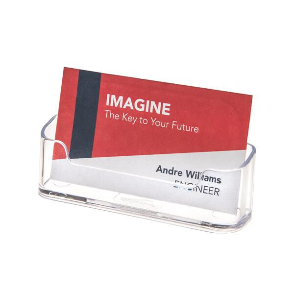 Deflecto Visitenkartenhalter 70101 max. 50 Karten business card holder Polyester Transparent