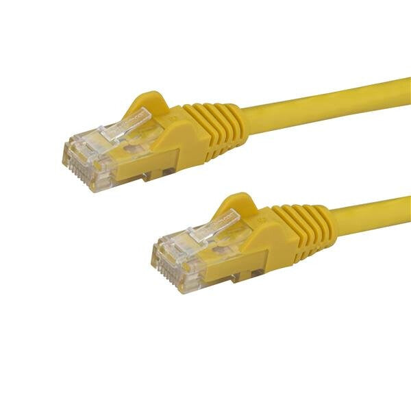 StarTech.com 50cm CAT6 Ethernet Cable - Yellow CAT 6 Gigabit Ethernet Wire -650MHz 100W PoE RJ45 UTP Network/Patch Cord Snagless w/Strain Relief Fluke Tested/Wiring is UL Certified/TIA