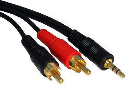 Cables Direct 2TR-301 audio cable 0.5 m 3.5mm 2 x RCA Black