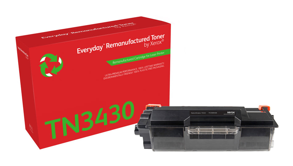 Everyday ™ Mono Remanufactured Toner by Xerox compatible with Brother TN-3430, Standard capacity