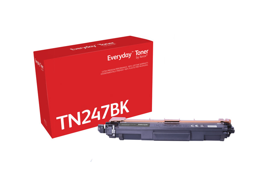 Everyday ™ Black Toner by Xerox compatible with Brother TN247BK, High capacity