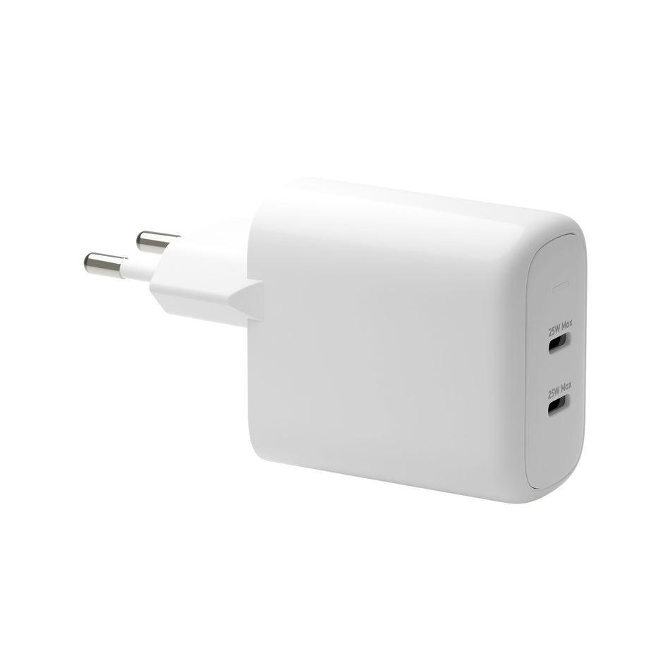 dbramante1928 re-charge Pro - EU Wall Charger 2xUSB-C 25W - W