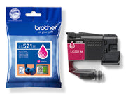 Brother LC521M Genuine Ink Cartridge - Magenta