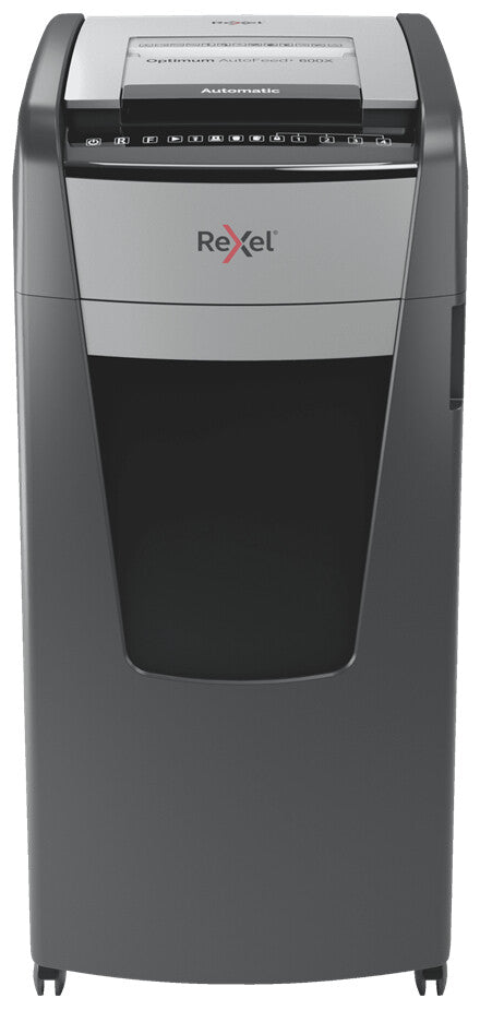 Rexel Optimum AutoFeed+ 600X paper shredder Cross shredding 55 dB 23 cm Black, Silver