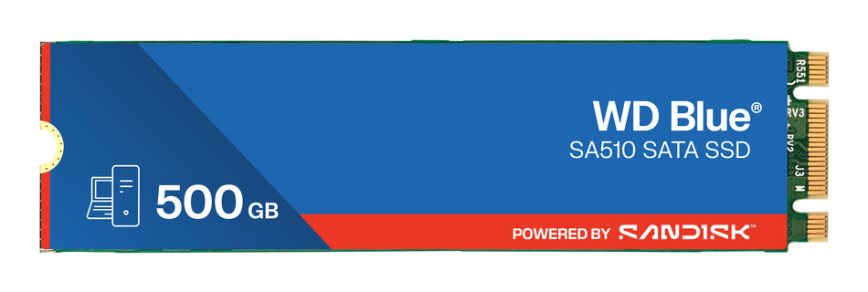 SanDisk Blue WD ™ SA510 SATA SSD M.2 2280 POWERED BY 500 GB