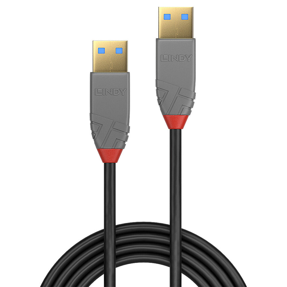 Lindy 3m USB 3.2 Type A Cable, 5Gbps, Anthra Line