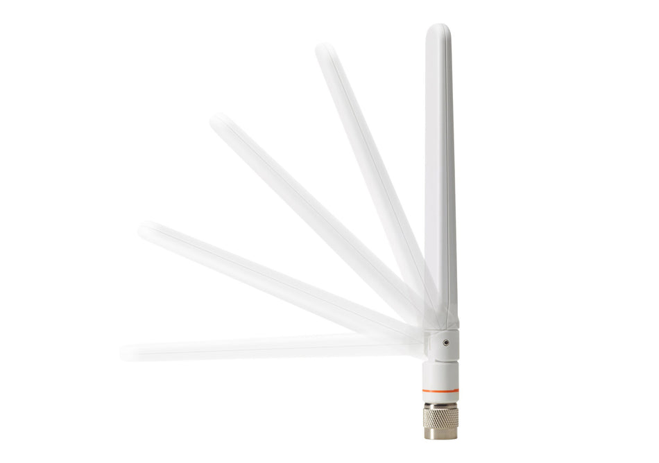 Cisco Aironet Dual-Band Omnidirectional Wi-Fi Antenna, 2 dBi (2.4 GHz)/4 dBi (5 GHz), 1 Port, Direct Mount, RP-TNC Connector, 1-Year Limited Hardware Warranty (AIR-ANT2524DW-RS=)