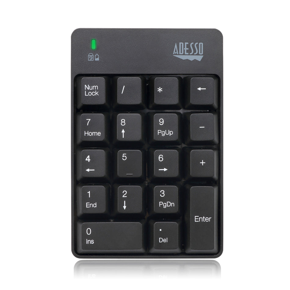 Adesso WKB-6010UB - Wireless Spill Resistant 18-Key Numeric Keypad