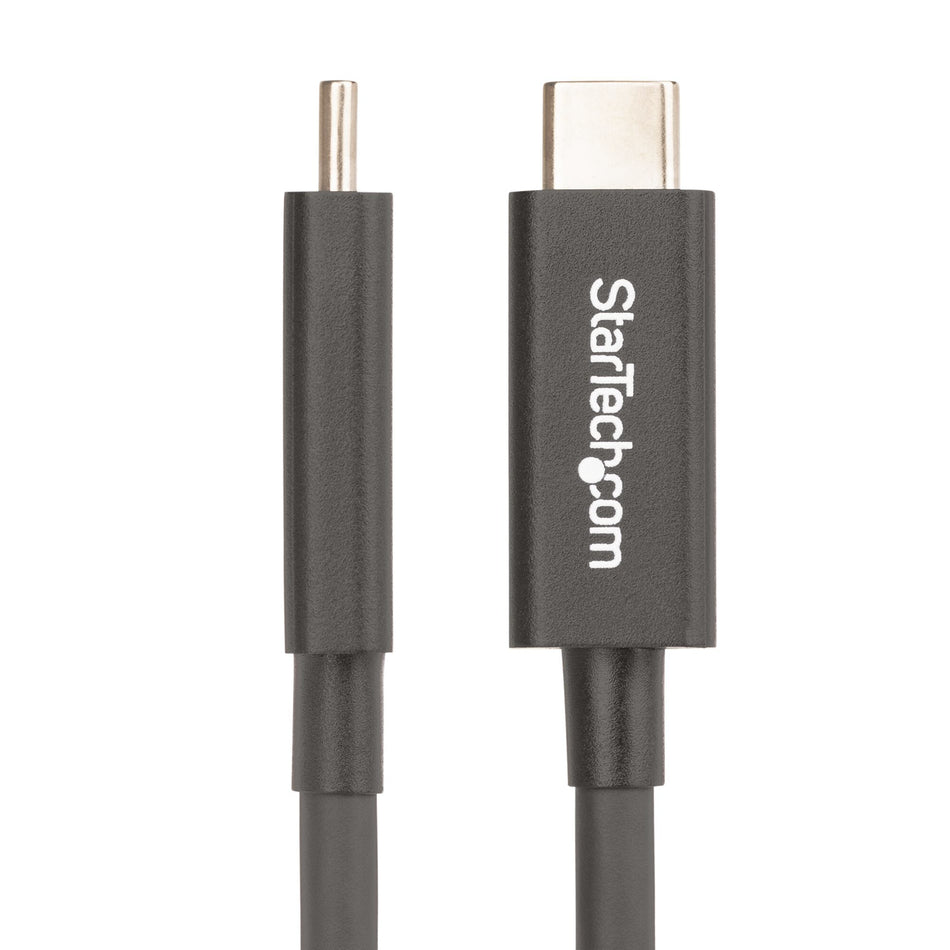 StarTech.com 6ft (2m) Active Thunderbolt 4 Cable, 40Gbps, 100W Power Delivery, 4K/8K Video, Intel-Certified Thunderbolt Cable - Compatible w/ USB4/Thunderbolt 4/ USB 3.2/ USB Type-C/DisplayPort/Thunderbolt 3