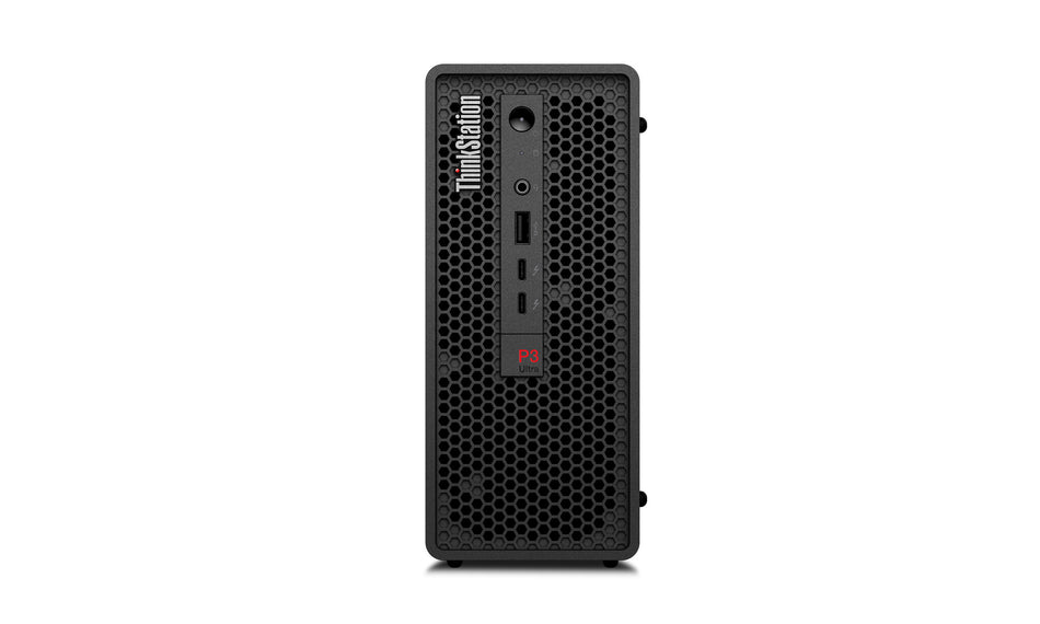 Lenovo ThinkStation P3 Ultra SFF Intel® Core™ i7 i7-14700 32 GB DDR5-SDRAM 512 GB SSD NVIDIA RTX A400 Windows 11 Pro Mini Tower Workstation Black