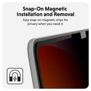 HYPER HyperShield Magnetic Privacy 35.6 cm (14") Laptop Frameless display privacy filter 3H