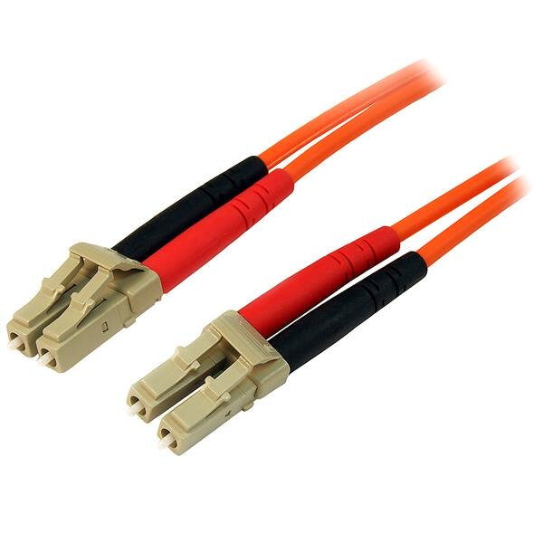 StarTech.com 2m Fiber Optic Cable - Multimode Duplex 50/125 - LSZH Fiber Jumper Cord - LC/LC