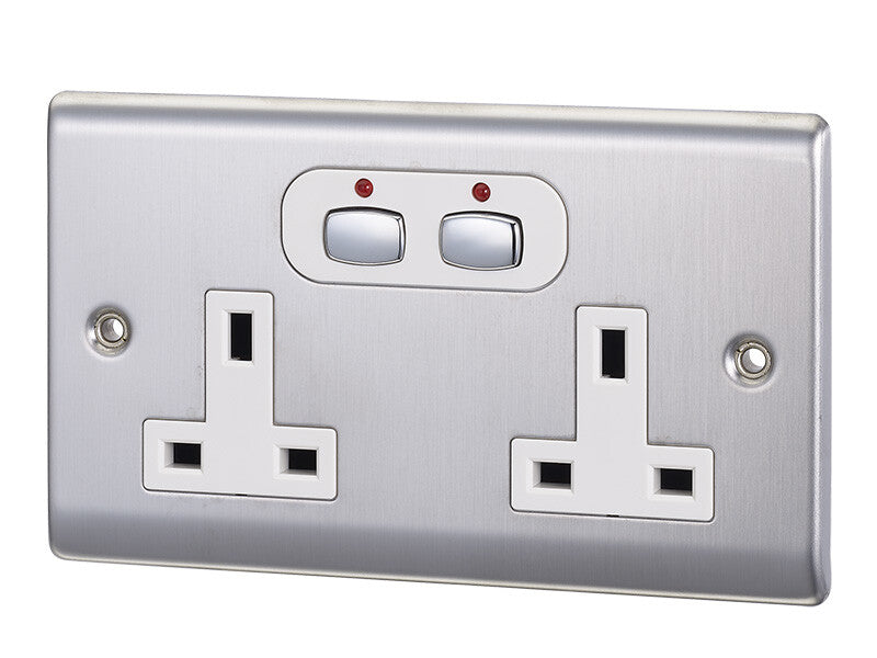 EnerGenie Smart 6 mm Double socket-outlet Silver