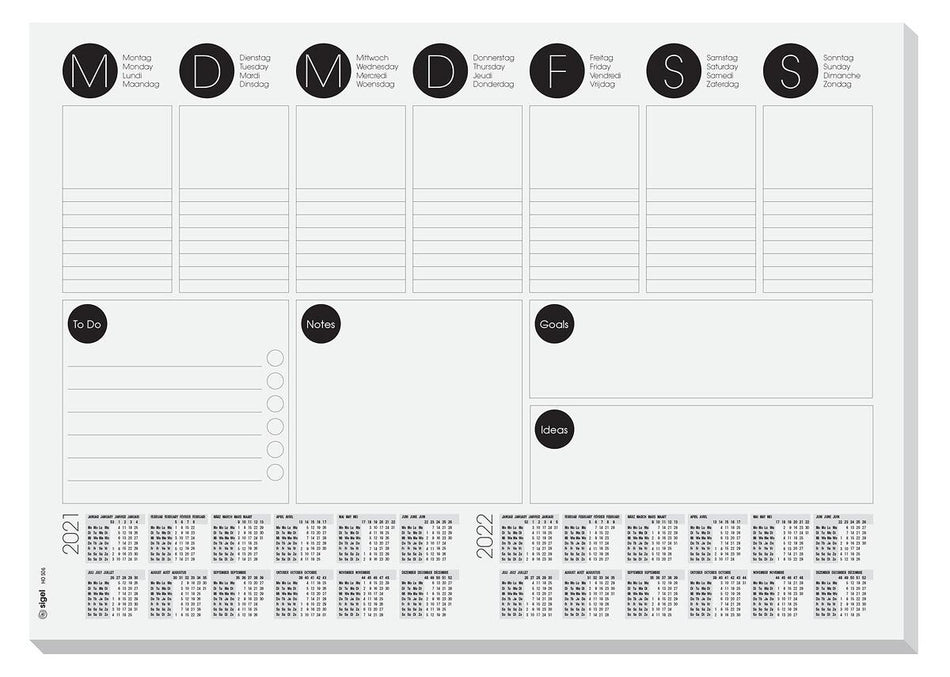 Sigel HO506 desk pad Paper Grey