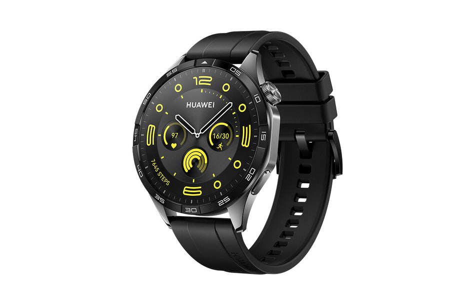 Huawei WATCH GT 4 3.63 cm (1.43") AMOLED 46 mm Digital 466 x 466 pixels Black Wi-Fi GPS (satellite)