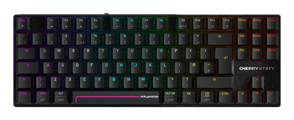 CHERRY MX 8.2 Pro TMR Wireless keyboard Gaming USB + RF Wireless + Bluetooth QWERTY UK English Black