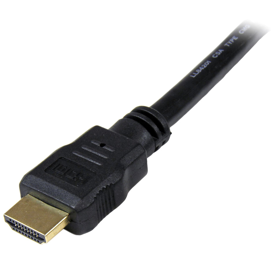 StarTech.com 1m (3ft) HDMI Cable - 4K High Speed HDMI Cable with Ethernet - UHD 4K 30Hz Video - HDMI 1.4 Cable - Ultra HD HDMI Monitors, Projectors, TVs & Displays - Black HDMI Cord - M/M