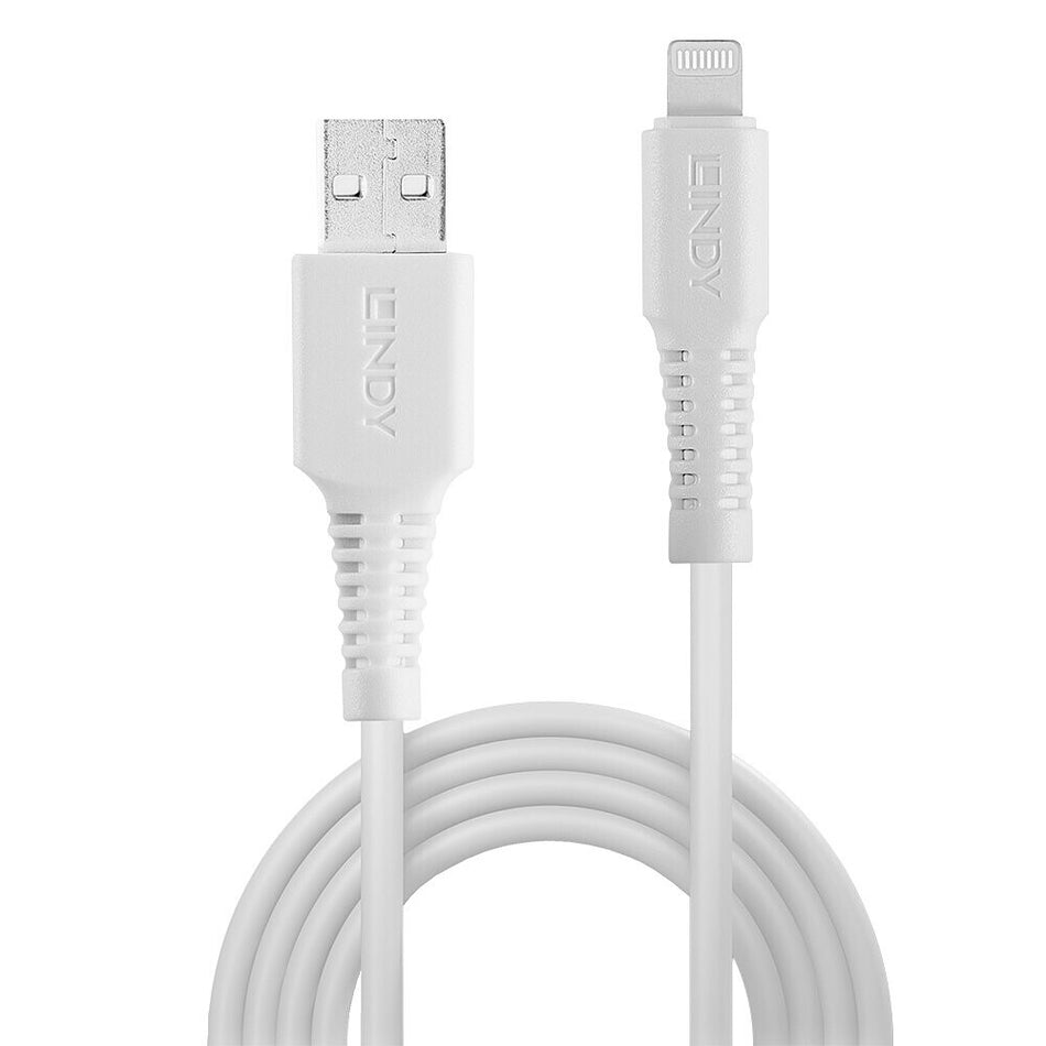 Lindy 2m USB to Lightning Cable, White