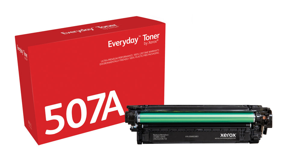 Everyday ™ Black Toner by Xerox compatible with HP 507A (CE400A), Standard capacity