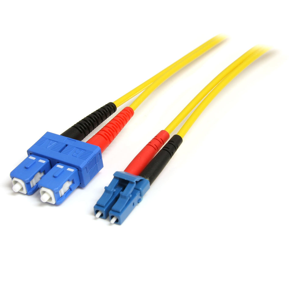 StarTech.com 1m Fiber Optic Cable - Single-Mode Duplex 9/125 LSZH Fiber Jumper Cord - LC/SC