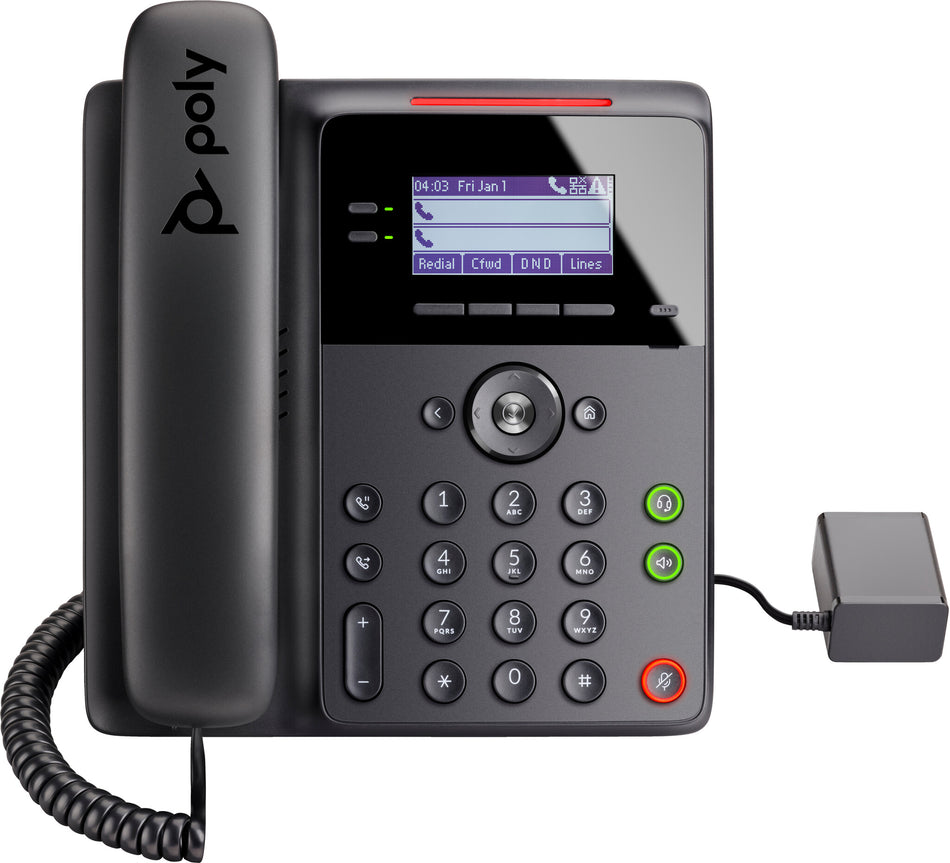 POLY Edge B20 IP Phone and PoE-enabled