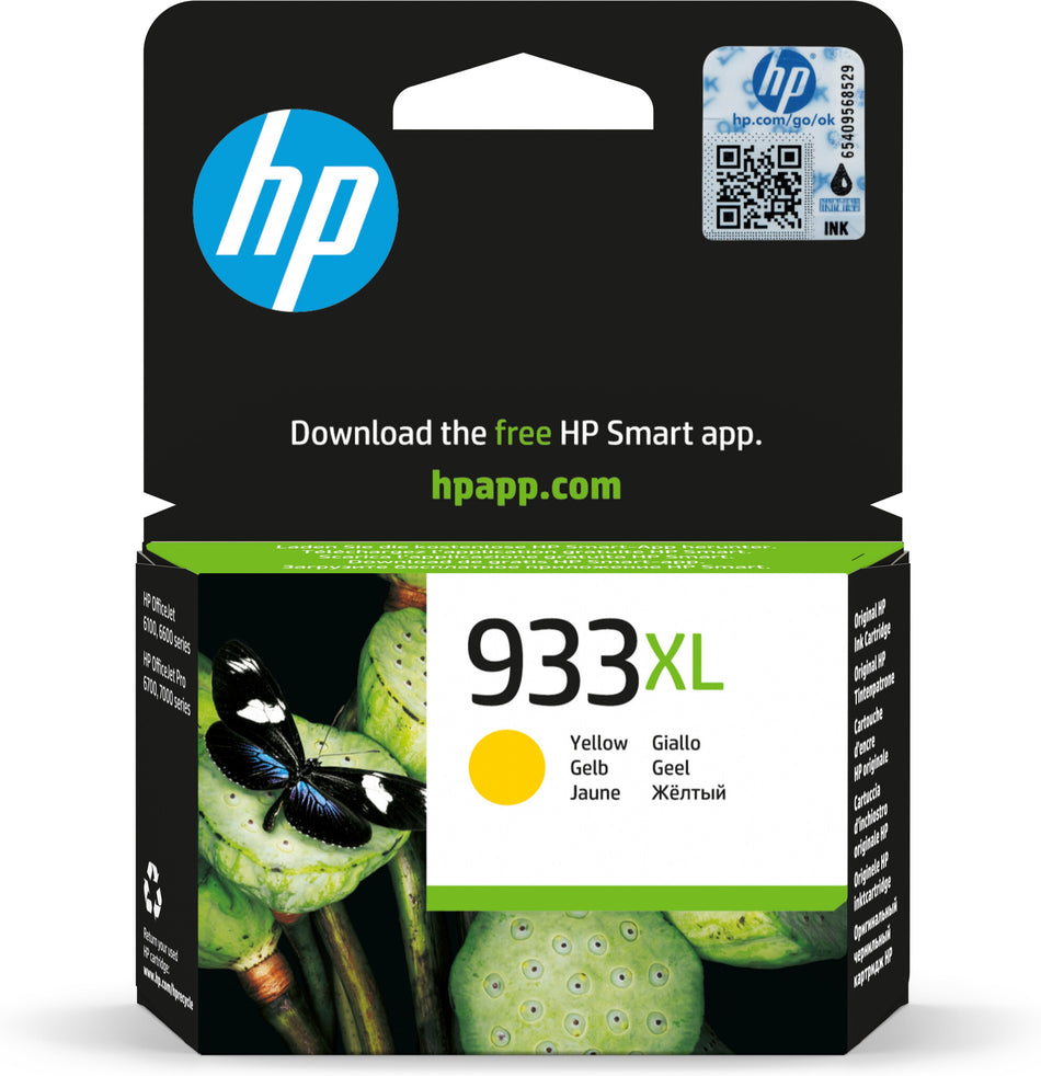 HP 933XL High Yield Yellow Original Ink Cartridge