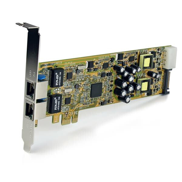 StarTech.com Dual Port PCI Express Gigabit Ethernet PCIe Network Card Adapter - PoE/PSE