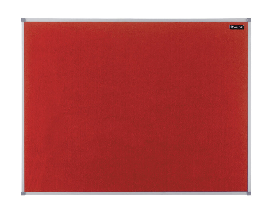 Nobo Basic Fixed bulletin board Red Felt