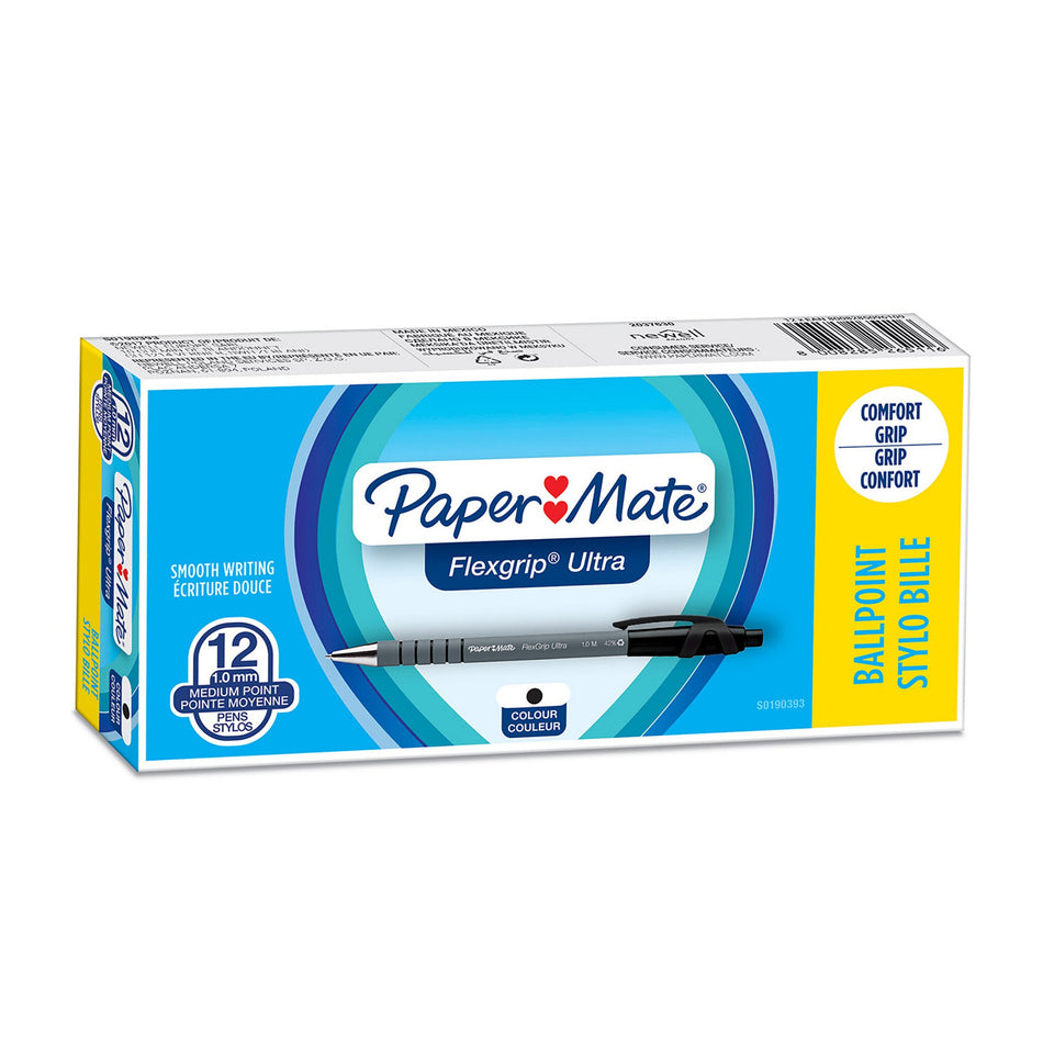 Papermate Paper Mate FlexGrip Ultra Retractable Ballpoint Pens, Medium Point (1.0mm)