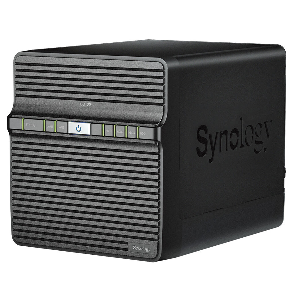 Synology DiskStation DS423 NAS Desktop Realtek RTD1619B 2 GB DDR4 16 TB HDD DiskStation Manager Black