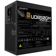 GIGABYTE UD850GM PG5 V2 Power Supply Unit- PCIe Gen 5.1, 80 PLUS Gold, Fully Modular Design, 120mm Fan, ATX 3.1 compatible, EU Plug