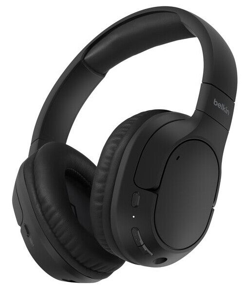 Belkin AUD009HQBK headphones/headset Wireless Head-band Calls/Music USB Type-C Bluetooth Black