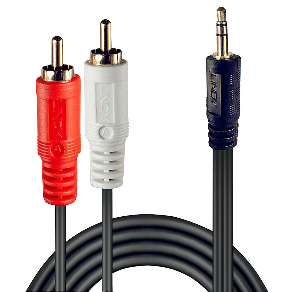 Lindy 1m Premium Phono To 3.5mm Cable