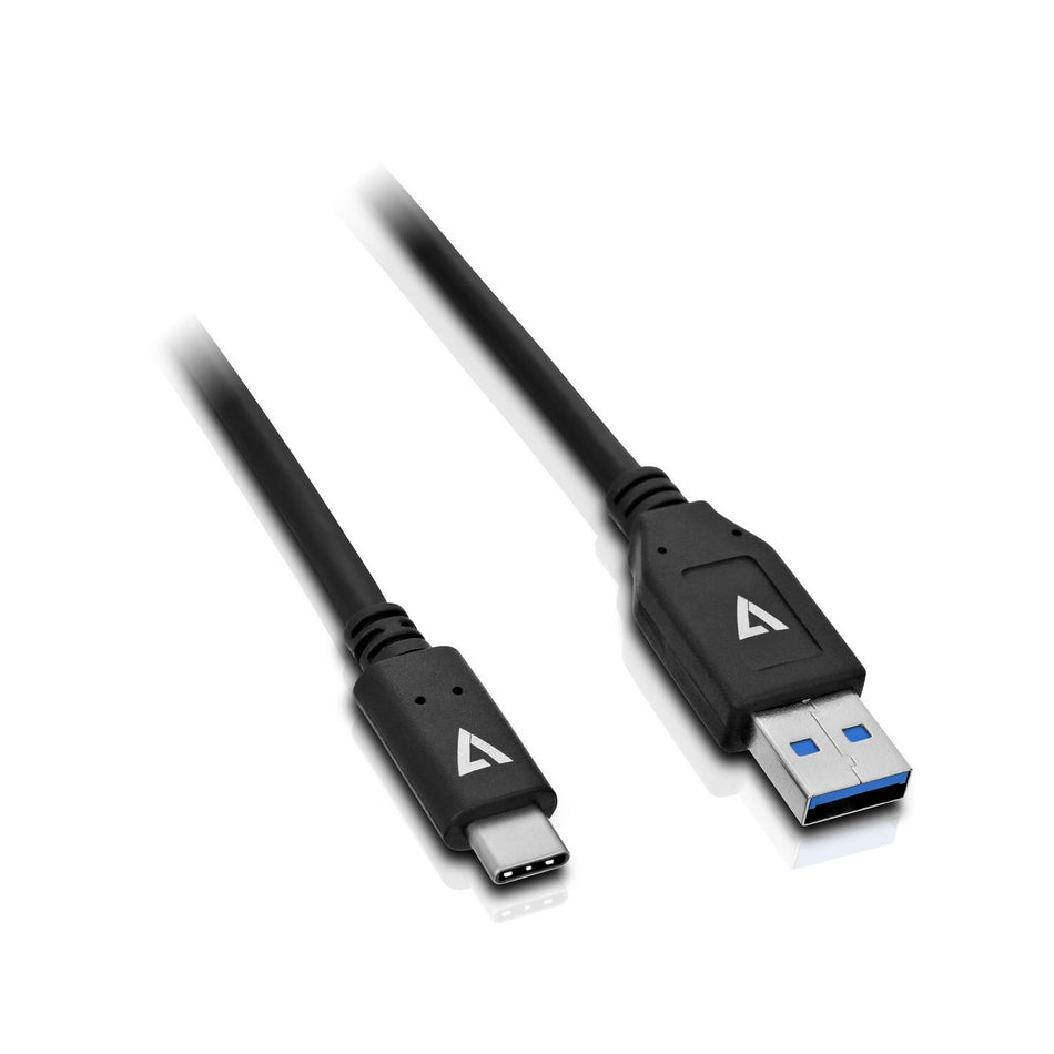 V7 Black USB Cable USB 3.1 A Male to USB-C Male 1m 3.3ft