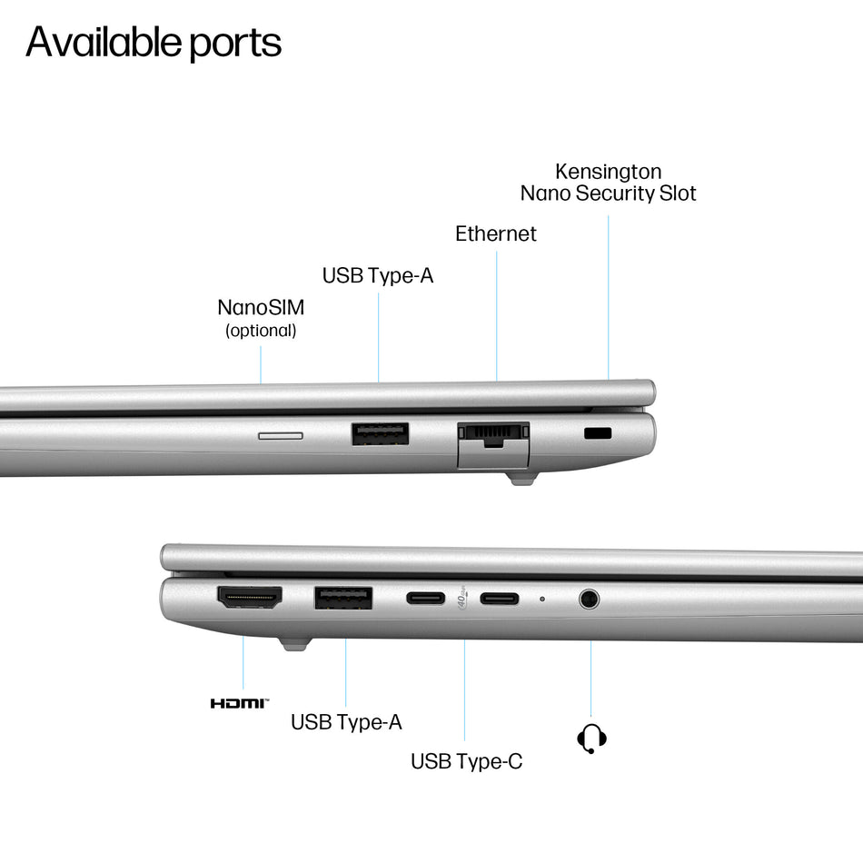 HP EliteBook 6 G1a 14 inch Notebook Next Gen AI PC Copilot+ PC AMD Ryzen AI 5 340 Laptop 35.6 cm (14") WUXGA 24 GB DDR5-SDRAM 512 GB SSD Wi-Fi 6E (802.11ax) Windows 11 Pro
