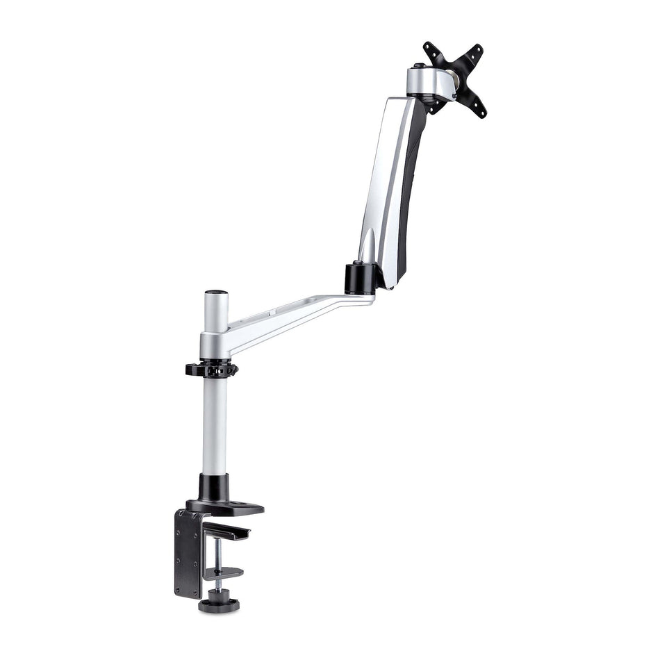 StarTech.com Monitor Desk Mount For 27in 16:9 or 30in 21:9 Ultrawide Screens, VESA 75x75/100x100, Tool-Less Arm Adjustments, C-Clamp/Grommet, Spring-Assisted Arm