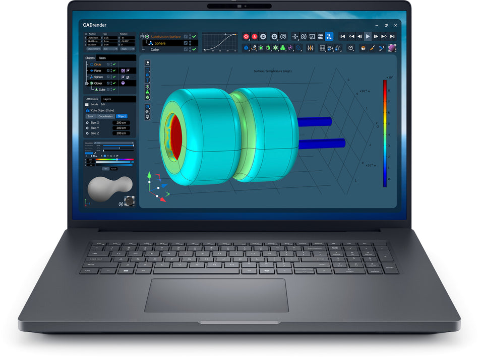 DELL Pro Max 18 Plus MB18250 Intel Core Ultra 7 265HX Mobile workstation 45.7 cm (18") Quad HD+ 32 GB DDR5-SDRAM 1 TB SSD NVIDIA RTX PRO 2000 Blackwell Wi-Fi 7 (802.11be) Windows 11 Pro UK English Black